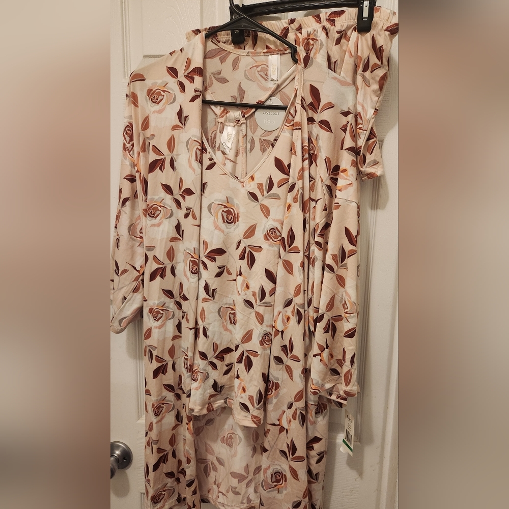 3pc Flora Pajama Set Floral New with tags